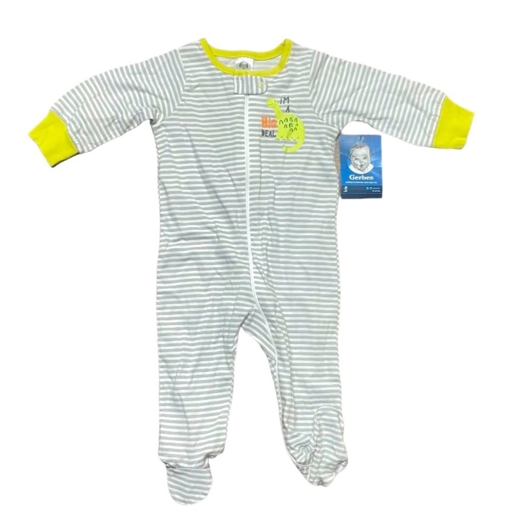 Gerber 6-9 M baby pajamas with zipper new with tag